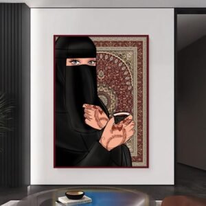 لوحات كانفس 1 تصميم فتاه و سجادة